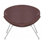 Набор 2 шт Кресло дизайнерское DOBRIN EMILY, коричневый винил YP5, хромированная сталь