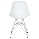 Набор 4 шт Стул обеденный DOBRIN DSR, ножки хром, цвет белый (W-02)