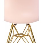 Стул обеденный DOBRIN DSR, ножки золотые, цвет светло-розовый (PK-02)