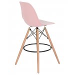 Стул барный DOBRIN DSW BAR, ножки светлый бук, цвет сиденья светло-розовый (PK-02)