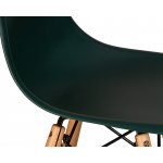 Стул барный DOBRIN DSW BAR, ножки светлый бук, цвет тёмно-зеленый (G-13)