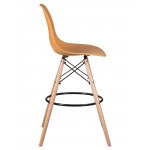 Стул барный DOBRIN DSW BAR, ножки светлый бук, цвет персиковый (NX-Y-06)