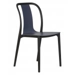 Стул обеденный DOBRIN ADAM, черный/серо-голубой