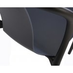 Стул обеденный DOBRIN ADAM, черный/серо-голубой