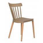 Набор 4 шт Стул обеденный DOBRIN THEO, ножки светлый бук, цвет бежевый (GR-03)