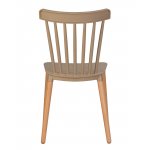 Набор 4 шт Стул обеденный DOBRIN THEO, ножки светлый бук, цвет бежевый (GR-03)