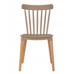 Набор 4 шт Стул обеденный DOBRIN THEO, ножки светлый бук, цвет бежевый (GR-03)