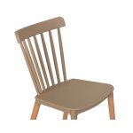 Набор 4 шт Стул обеденный DOBRIN THEO, ножки светлый бук, цвет бежевый (GR-03)