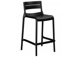 Стул полубарный DOBRIN NESSA, черный (B-03)