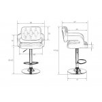 Набор 2 шт Стул барный DOBRIN TIESTO, чёрный