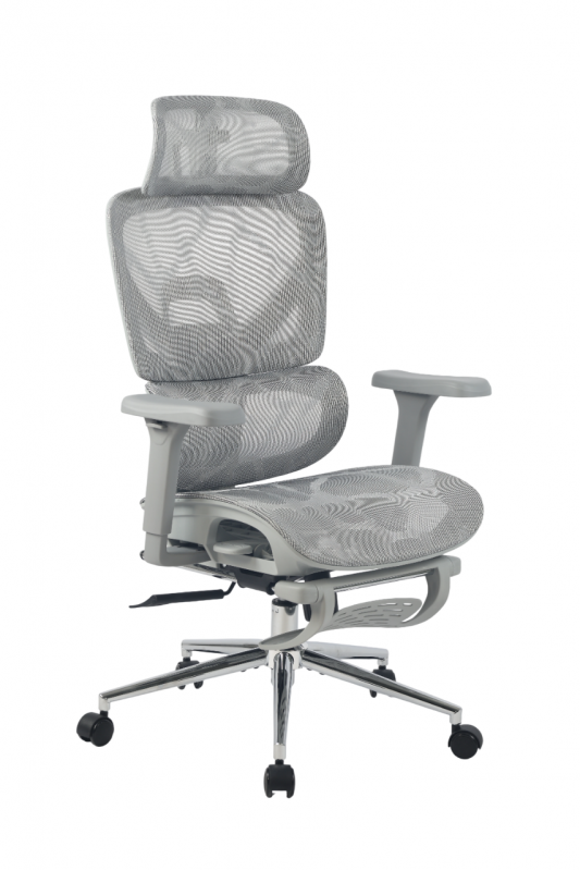 Кресло офисное TopChairs Vertus серая сетка