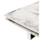 Стол АДАЖИО-2 240 (320) см ARCTIC OCEAN, керамика / Золотой каркас М-City