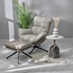 Кофейный столик Stupa диам.40см x 54см, серый мрамор, металл, керамика