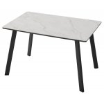 Стол ТИК ТАК 120 ОНИКС, керамика / Черный каркас М-City