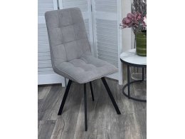 Стул ДАРЛИНГ 360 град. поворот. B22 Серый, велюр / черный каркас, М-City