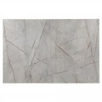 Стол Dublin раскладной 120-160х80х75 серый мрамор с чёрными ножками