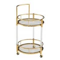 Столик сервировочный Моника ЕТ-221, 48х88 см, акрил/золото