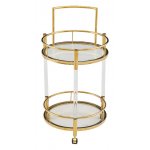 Столик сервировочный Моника ЕТ-221, 48х88 см, акрил/золото