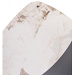 Стол кофейный ARVID PANDORA  керамика на стекле/ окрашенный МДФ / темно-серый МДФ каркас ®DISAUR