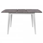 Стол Oslo раскладной 120-160x80x76см, Мрамор Сиена, белый Стол Oslo раскладной 120-160x80x76см, Мрамор Сиена, белый