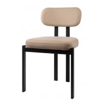 Стул МОСС, цвет H-06 Бежевый, велюр / черный каркас