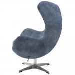 Кресло EGG STYLE CHAIR тёмно-серый, искусственная замша Кресло EGG STYLE CHAIR тёмно-серый, искусственная замша