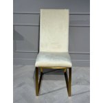 Стул обеденный Милан MC819-BG-1, 63х45х99, бежевый/матовое золото