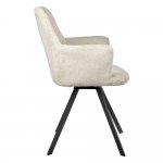 Комплект из 2-х стульев Grant латте шенилл на поворотном механизме