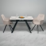 Комплект из 2-х стульев Grant латте шенилл на поворотном механизме