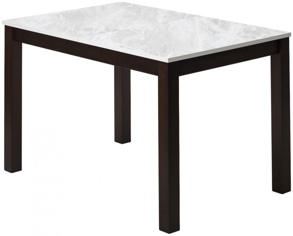 Стол TME-6931 MBH SWEDEN белый мрамор / BB темный орех  M-City