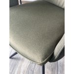 Стул KINNET 360 град. поворот.  MOHAIR-353 / CASTEL-39 Зеленый,ткань/ Тем.-серый каркас, ®DISAUR