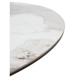 Стол БАТИСТ 115 с подстветкой PANDORA LIGHT, керамика / ДУБ АМЕРИКАНСКИЙ, ЧЕРНЫЙ каркас М-City