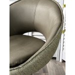 Стул ANABEL 360 град. поворот Зеленый F07-003-01 / MONTECRISTO 8421 / серый каркас, ®DISAUR