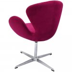 Кресло SWAN STYLE CHAIR винный, искусственная замша Кресло SWAN STYLE CHAIR винный, искусственная замша
