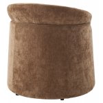 Кресло+оттоманка HUG AT5139-13 Коричневый, ткань/каркас металл в обивке AT5139-13 ®DISAUR