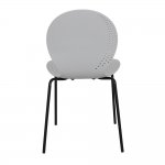 Стул Wave серый с черными ножками