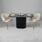 Стул-полукресло Emil кремовый с золотыми ножками Стул-полукресло Emil кремовый с золотыми ножками