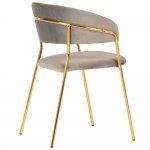Комплект из 2-х стульев Turin латте, золотые ножки
