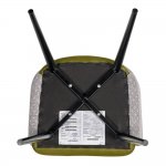 Стул Paola зеленый с жаккардом