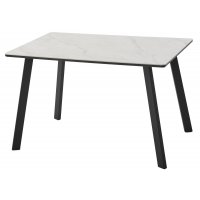 Стол ТИК ТАК 120 ОНИКС, керамика / Черный каркас М-City