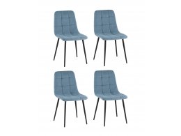 Стул Одди Original велюр пыльно-синий 4 шт.