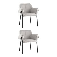 Кресло Бесс рогожка светло-серый 2 шт.