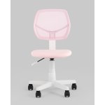Кресло компьютерное детское ЛОЛО розовый пластик белый