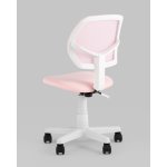 Кресло компьютерное детское ЛОЛО розовый пластик белый