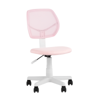 Кресло компьютерное детское ЛОЛО розовый пластик белый