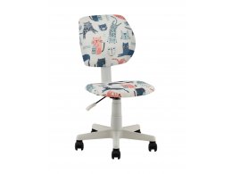 Кресло ЛОЛО Cats пластик белый