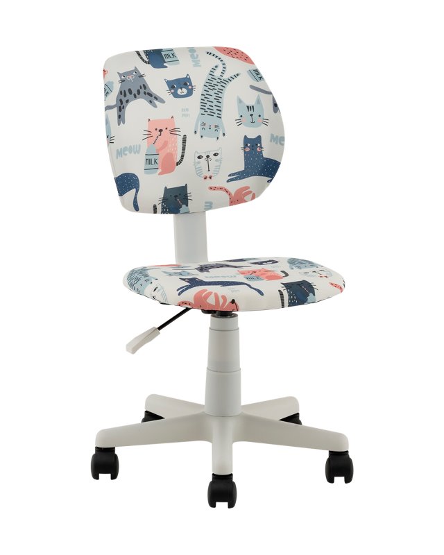 Кресло ЛОЛО Cats пластик белый