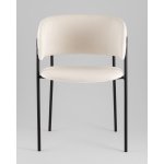 Кресло Нэлли New буклированный велюр белый