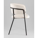 Кресло Нэлли New буклированный велюр белый