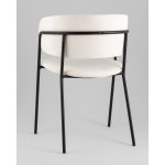 Кресло Нэлли New буклированный велюр белый